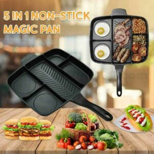 Poêle aluminium double Grill séparé