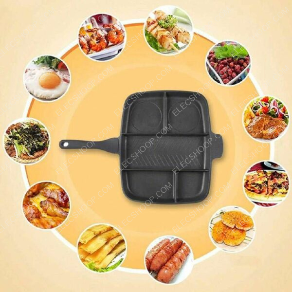 Poêle aluminium double Grill séparé – Image 3