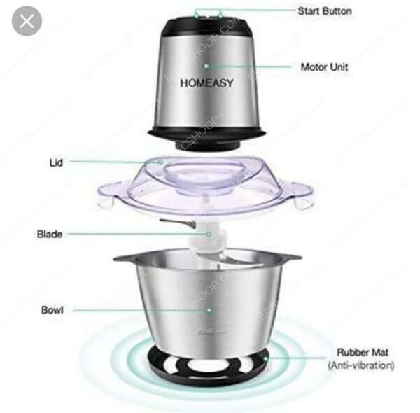 Hachoir inox 2 litres – Image 3