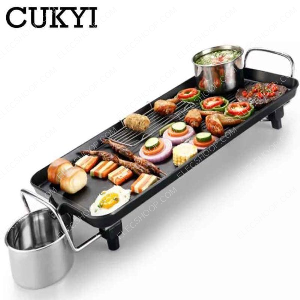 planche électrique Grill de Cuisson 70 cm Anti adhésif 2000 w – Image 3
