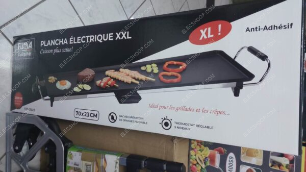 planche électrique Grill de Cuisson 70 cm Anti adhésif 2000 w – Image 4