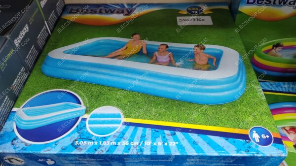Piscine familiale de 3 m, Rectangulaire pour Enfants et Adultes – Image 2