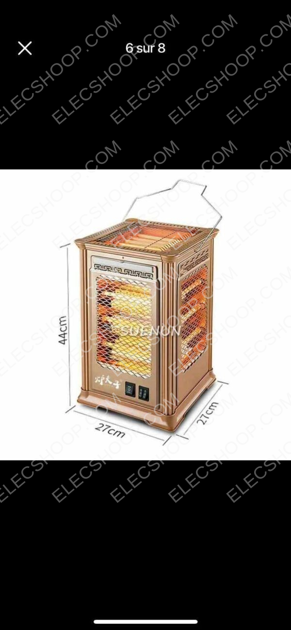 Chauffage électrique mobile efficace économique 5  facades – Image 4